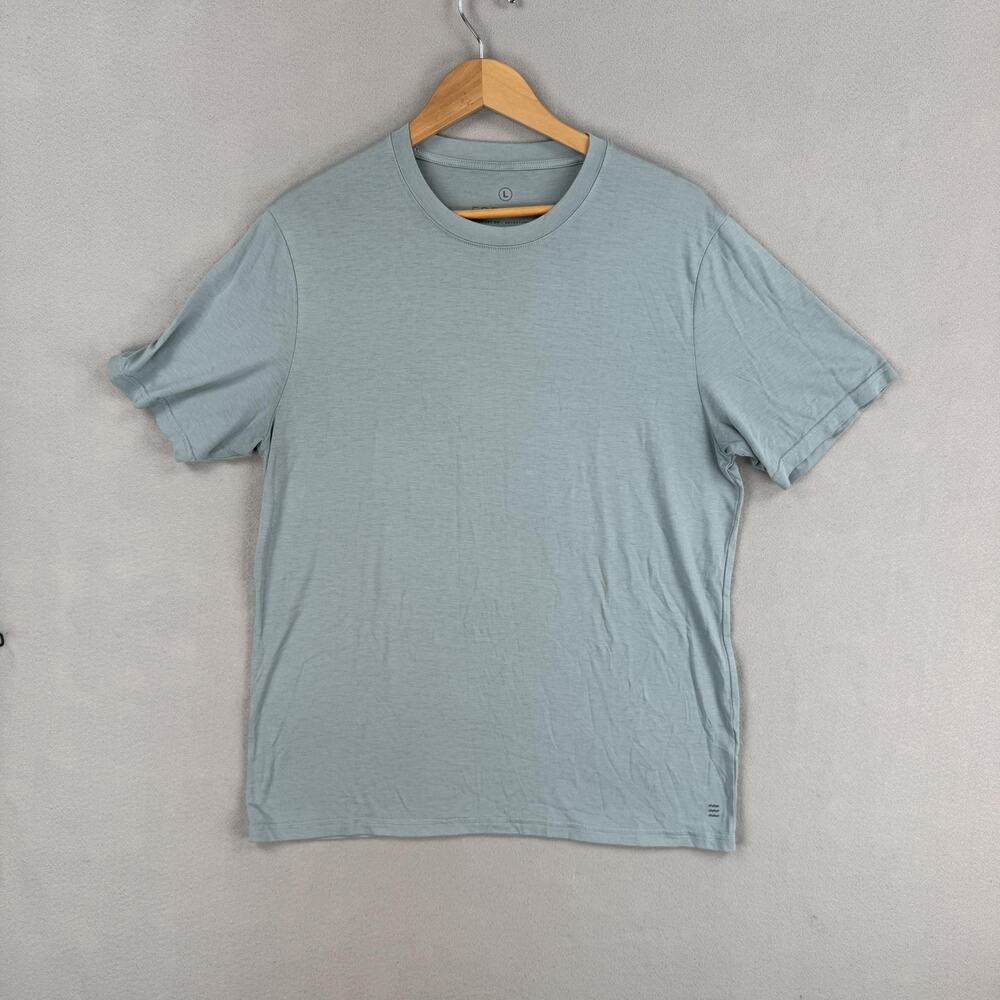 Free Fly Shirt Mens Large Blue Bamboo Blend Outdoor Performance T-Shirt